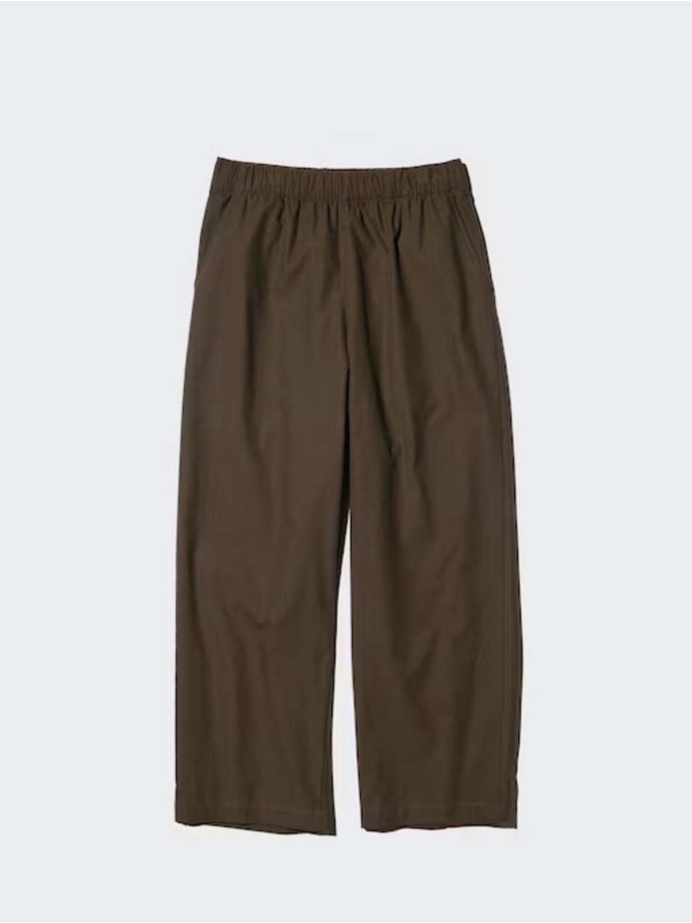 Uniqlo Cotton Relaxed Ankle Pants Olive Green XS